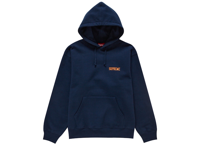 Supreme On God Hooded Sweatshirt Navy 圖 2