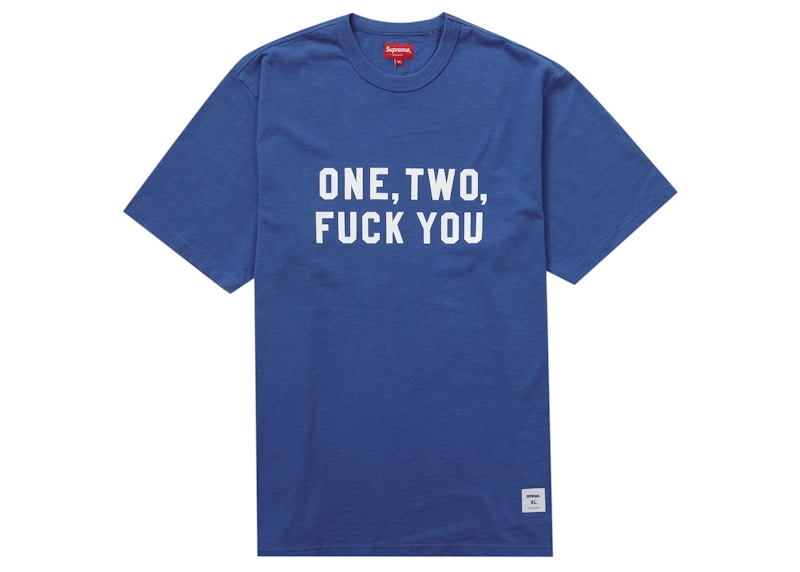 Supreme One Two Fuck You S/S Top Royal