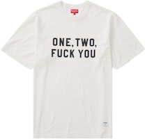 Supreme One Two Fuck You S/S Top White Supreme One Two Fuck You S/S Top White