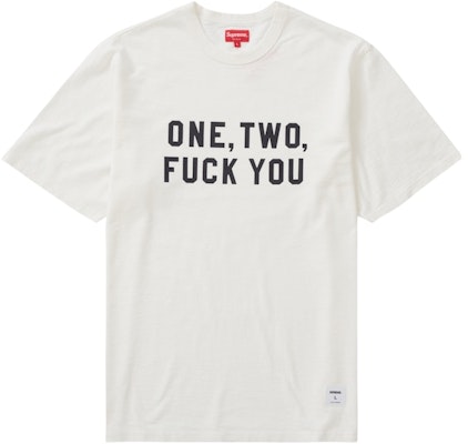 "Supreme One Two Fuck You Camiseta Blanca M/C" Buy "Supreme One Two Fuck You Camiseta Blanca M/C"