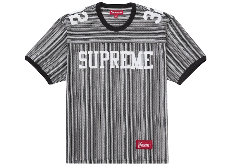 Supreme Open Knit Football Top Black