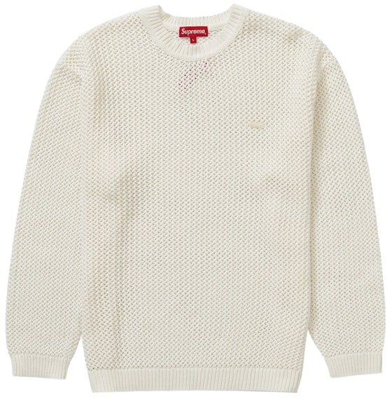 supreme-open-knit-small-box-sweater-white