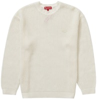 Supreme Open Knit Small Box Sweater 'White' Supreme Open Knit Small Box Sweater 'White'