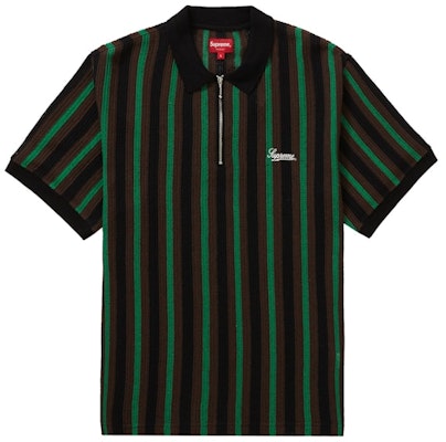 Supreme Polo Zip Rajut Garis Hitam Buy Supreme Polo Zip Rajut Garis Hitam