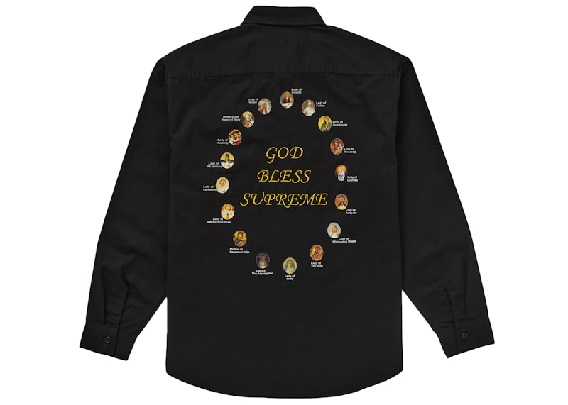 Order Supreme Our Lady Work Shirt Black