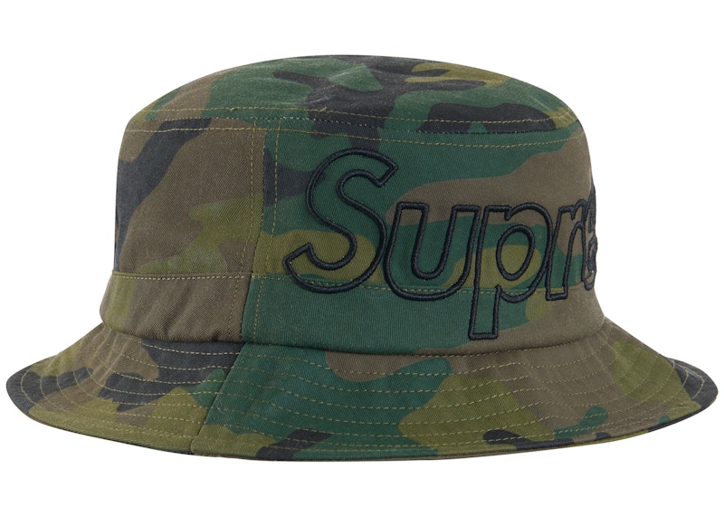 Buy Supreme 輪廓平檐帽 森林迷彩