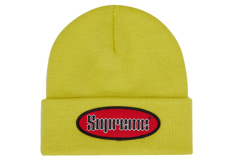 Buy シュプリーム 楕円パッチビーニー (SS22) 黄
