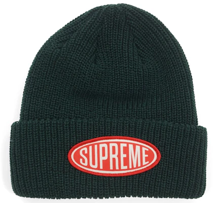 Supreme Oval Patch Beanie Green Buy Supreme Oval Patch Beanie Green