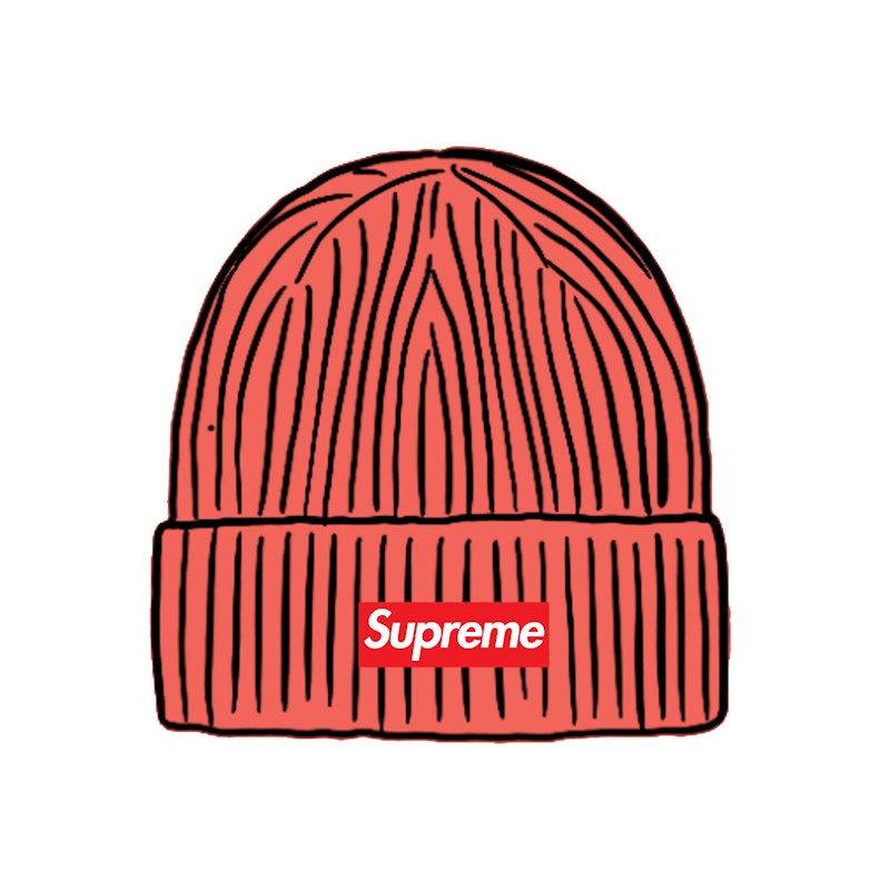 Supreme Overdyed Beanie Coral