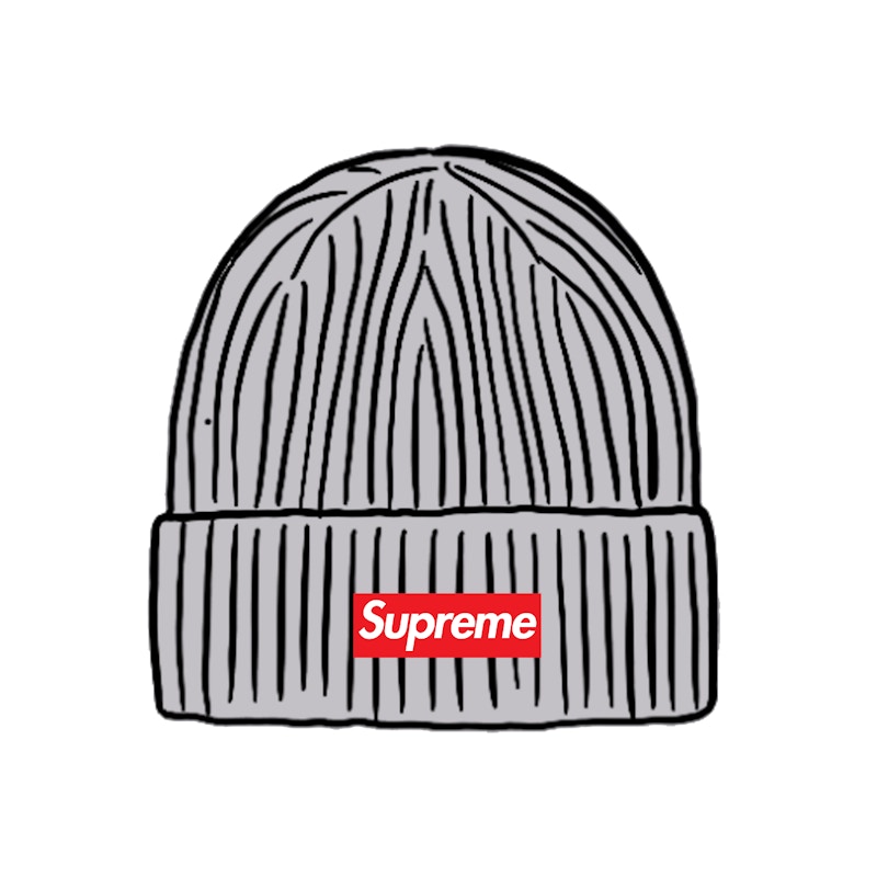 Supreme Overdyed Beanie Grey