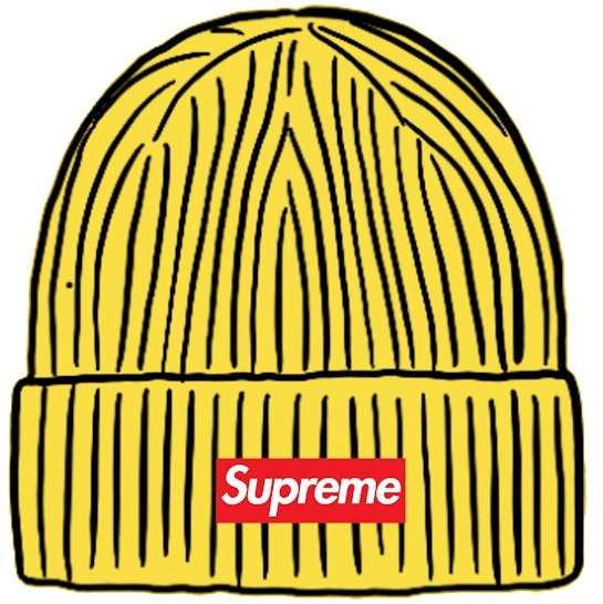 supreme-overdyed-beanie-yellow