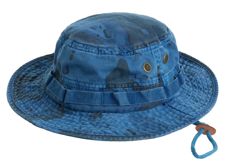 Supreme Overdyed Camo Boonie Blue