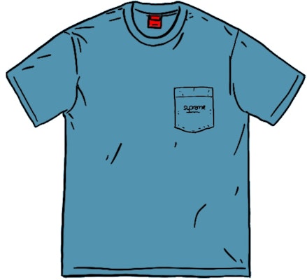 Supreme SS20 深蓝色复古染口袋T恤 Buy Supreme SS20 深蓝色复古染口袋T恤
