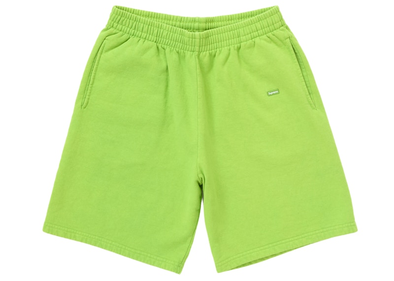 Supreme Overdyed Small Box Sweatshort Lime