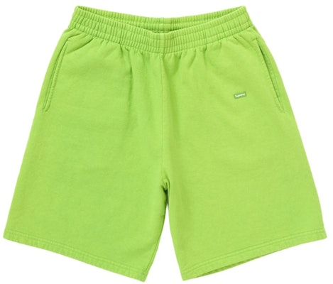 Supreme Overdyed Small Box Sweatshort Lime Buy Supreme Overdyed Small Box Sweatshort Lime