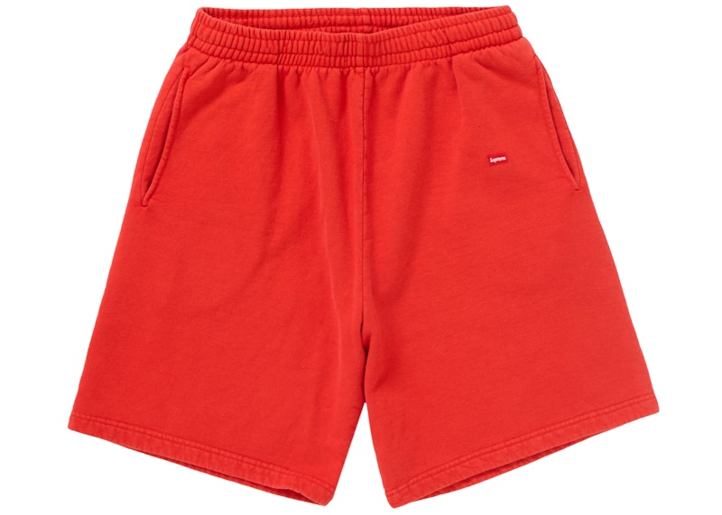 Supreme Overdyed Small Box Sweatshort Red