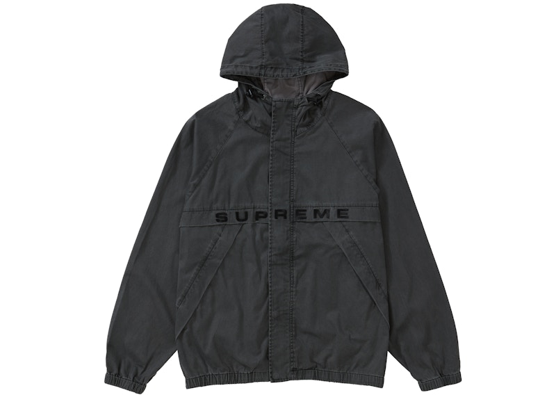 Buy Supreme Overdyed Twill Hooded Jacket Black - Novelship