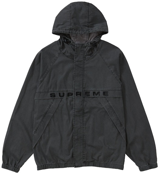 supreme-overdyed-twill-hooded-jacket-black
