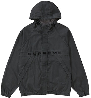 Jaket Hoodie Hitam Supreme Overdyed Twill Buy Jaket Hoodie Hitam Supreme Overdyed Twill
