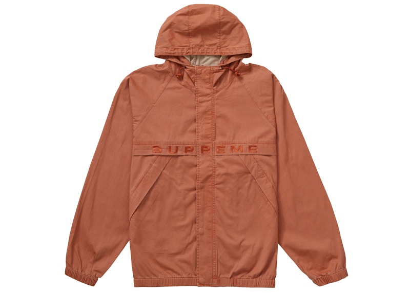 Buy Supreme Overdyed Twill Hooded Jacket Rust