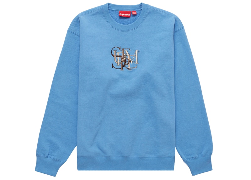 Buy Supreme重叠款圆领衫浅蓝色