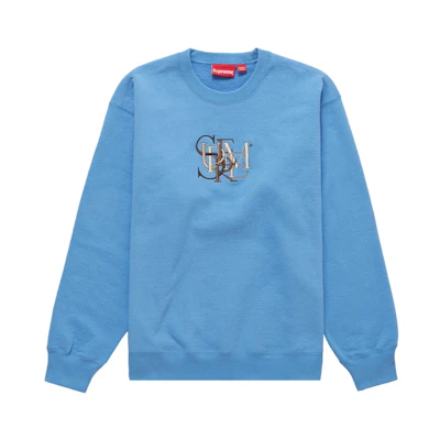 Supreme Overlap Crewneck Light Blue