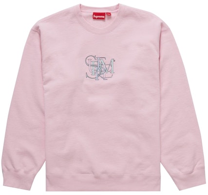 Supreme Overlap Crewneck Light Pink Buy Supreme Overlap Crewneck Light Pink