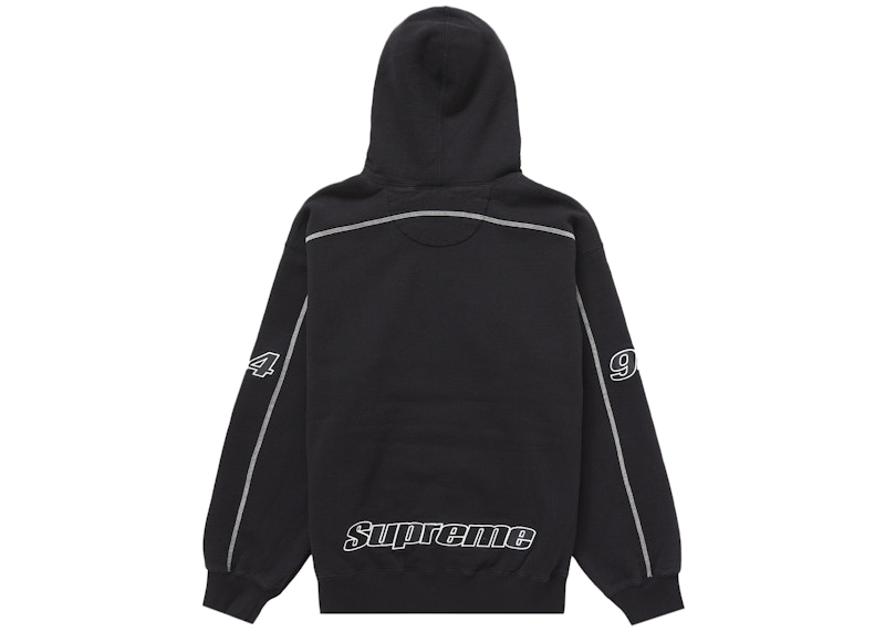 Supreme Overlock Hooded Sweatshirt Black 圖 2