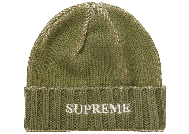 Supreme Overprint Beanie 'Olive'