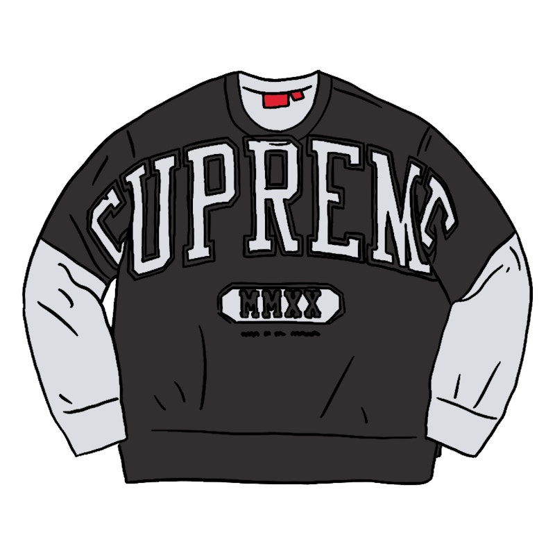 Buy Supreme NYC Crewneck Ash Grey - Novelship