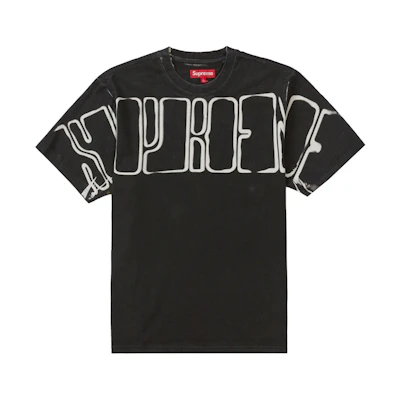 Supreme Overprint Knockout S/S Top Black