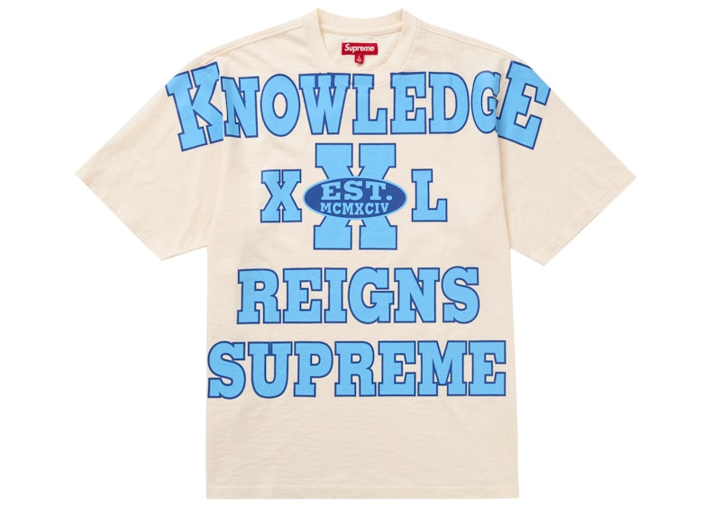 Supreme Overprint Knowledge S/S Top Stone