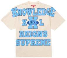 Supreme Overprint Knowledge S/S Top Stone Supreme Overprint Knowledge S/S Top Stone