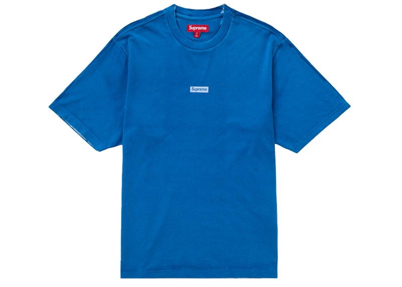 Supreme Overprint Small Box S/S Top Blue