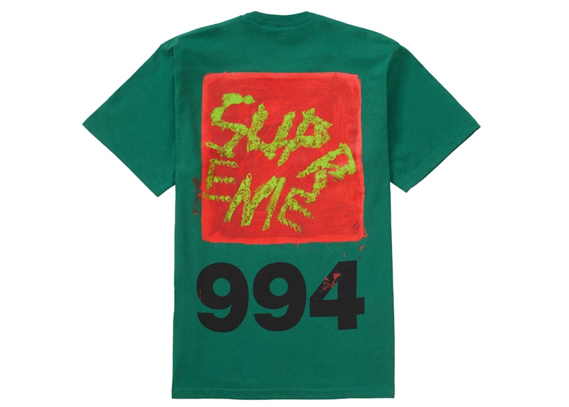 Supreme Paint Tee Green