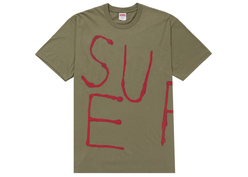 Supreme Painted Tee (SS25) Olive