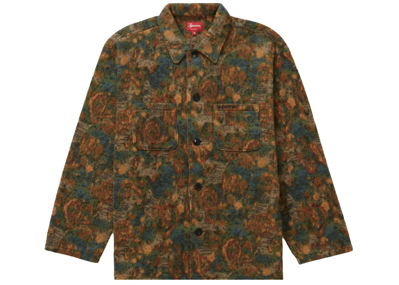 Comprar Supreme Snakeskin Corduroy Zip Up Shirt Tan - Novelship