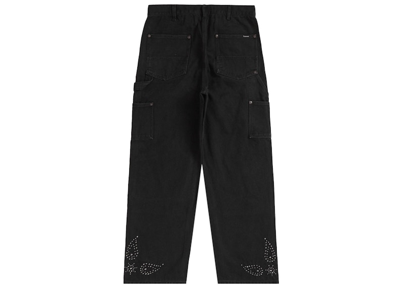 Order 슈프림 페이즐리 스터드 페인터 팬츠 (블랙)
