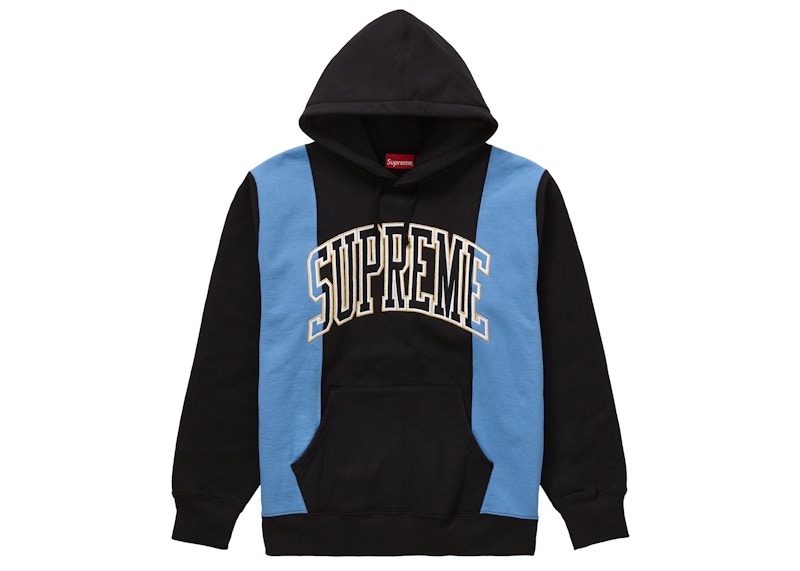 Supreme Paneled Arc Hooded Sweatshirt Black