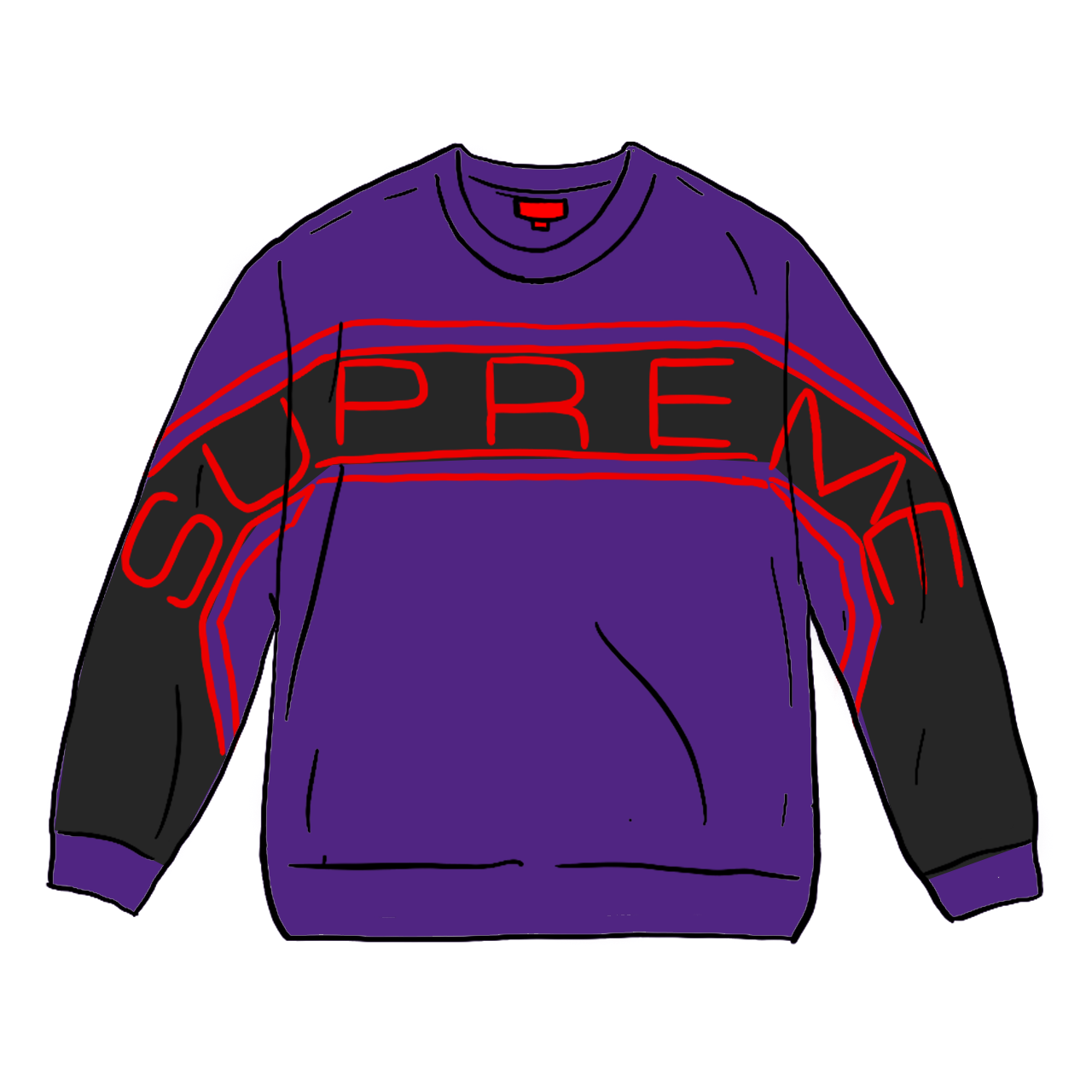 新品超歓迎 Supreme - supreme paneled crew neck の通販 by S 1週間