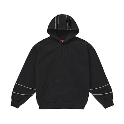 Supreme Paneled Hooded Sweatshirt (SS25) Black