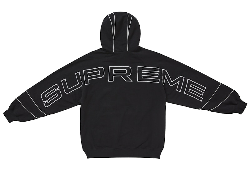 Supreme Paneled Hooded Sweatshirt (SS25) Black 圖 2