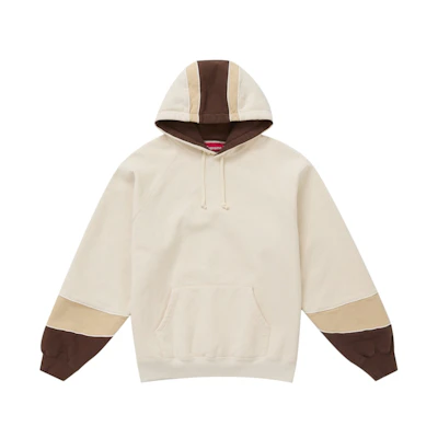 Supreme Paneled Hooded Sweatshirt (SS25) Natural