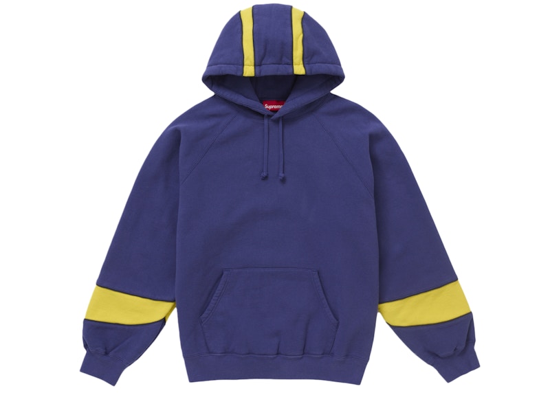 Supreme Paneled Hooded Sweatshirt (SS25) Washed Navy