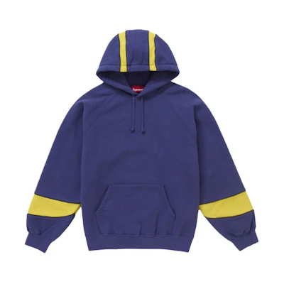 Supreme Paneled Hooded Sweatshirt (SS25) Washed Navy