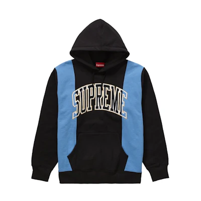 Supreme Paneled Hooded Sweatshirt Black