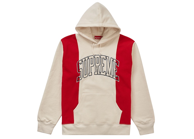 Supreme Paneled Hooded Sweatshirt Natural