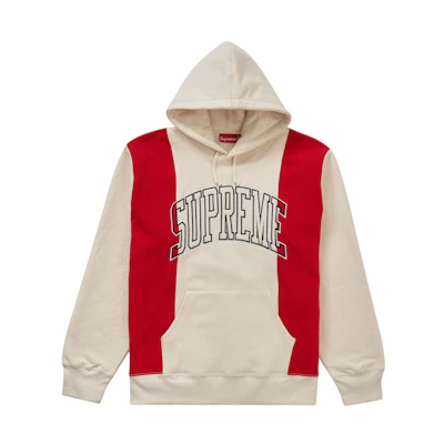 Supreme Paneled Hooded Sweatshirt Natural