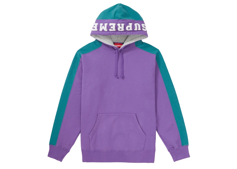 Supreme Paneled Hooded Sweatshirt Violet