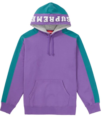 Supreme Paneled Hooded Sweatshirt Violet Buy Supreme Paneled Hooded Sweatshirt Violet